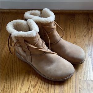 Brand New Tan Fur Lined Ugg Boots - Size 9